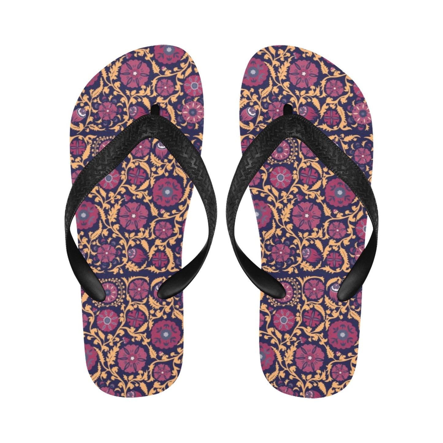 Suzani Print Design LKS303 Flip Flops