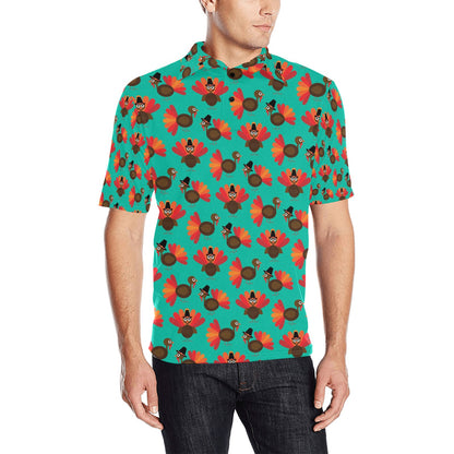 Thanksgiving Print Design LKS307 Men Polo Shirt