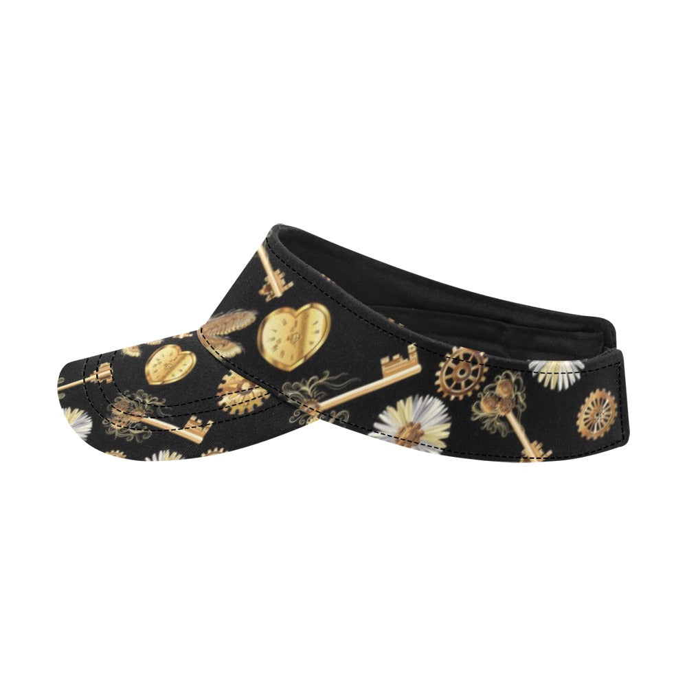 Steampunk Key Dragonfly Print Design LKS303 Unisex Sun Visor