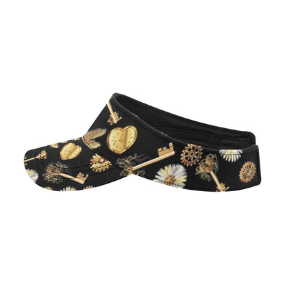 Steampunk Key Dragonfly Print Design LKS303 Unisex Sun Visor