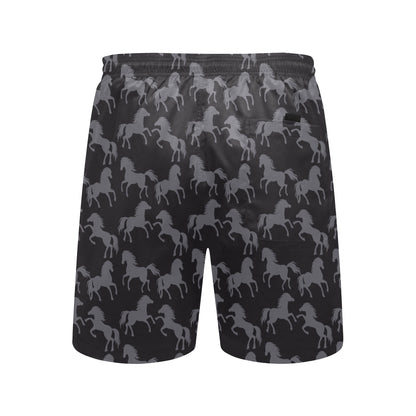 Horse Print Design LKS305 Men's Swim Trunks Beach Shorts