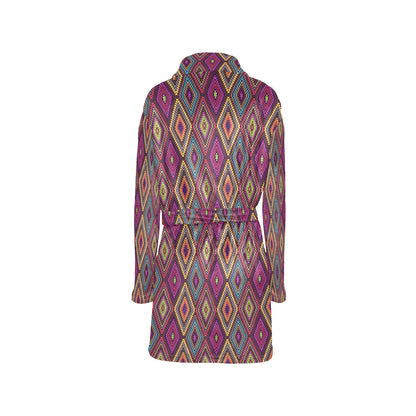 Southwestern Print Women's Fleece Robe