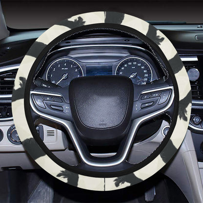 Scottish Terriers Print Design LKS309 Steering Wheel Cover with Elastic Edge