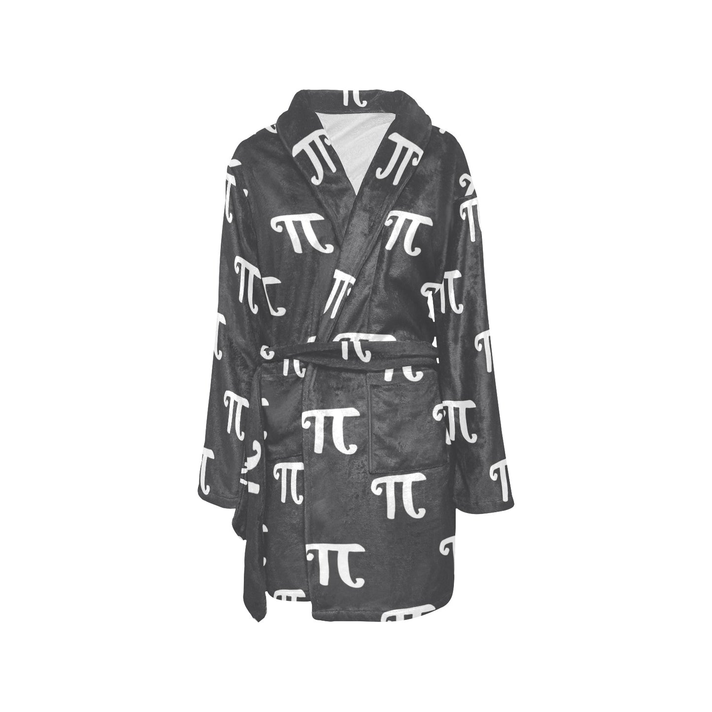 Pi Day Pattern Print Design A01 Women's Fleece Robe