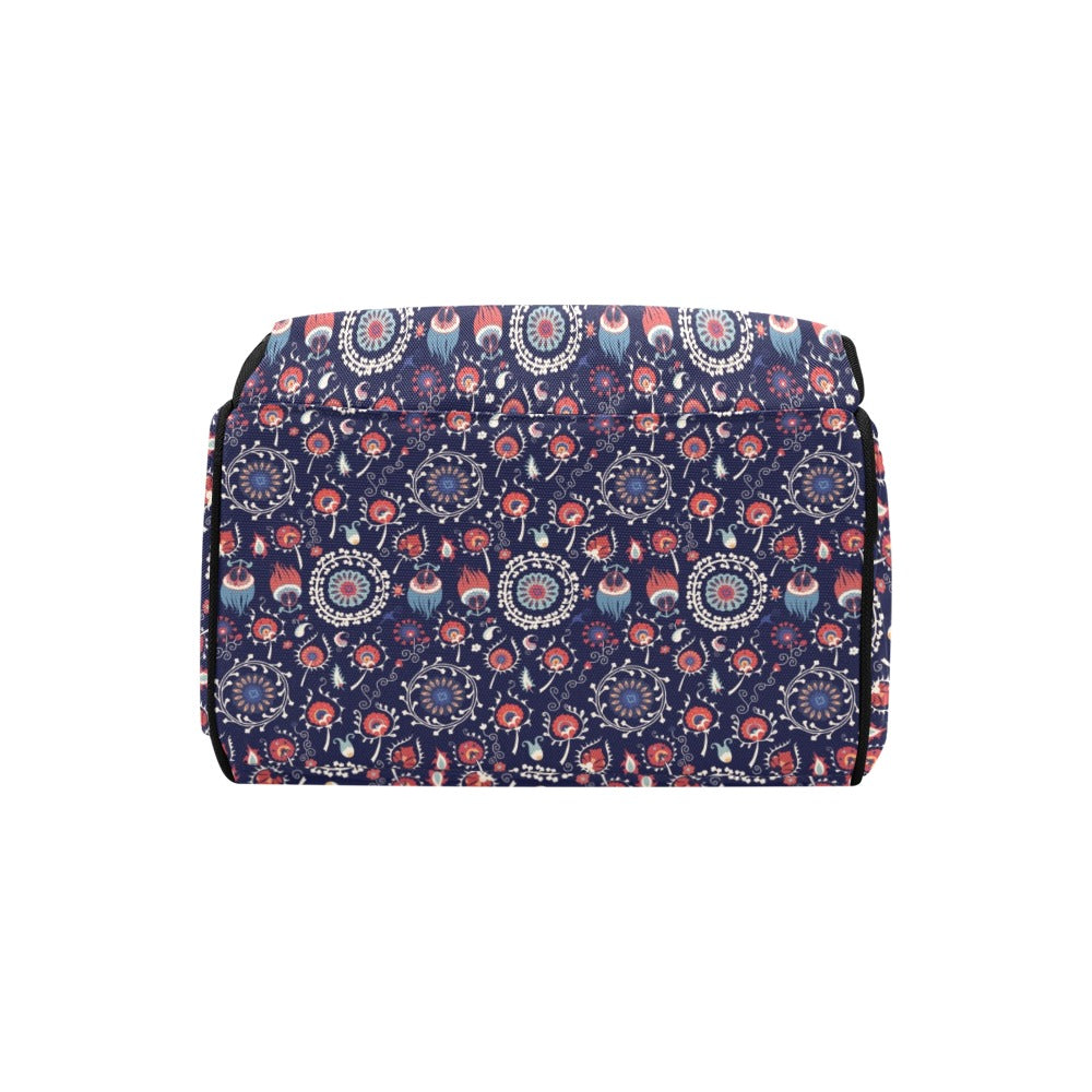 Suzani Print Design LKS305 Diaper Bag Backpack
