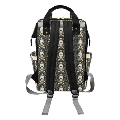 Skull King Print Design LKS307 Diaper Bag Backpack