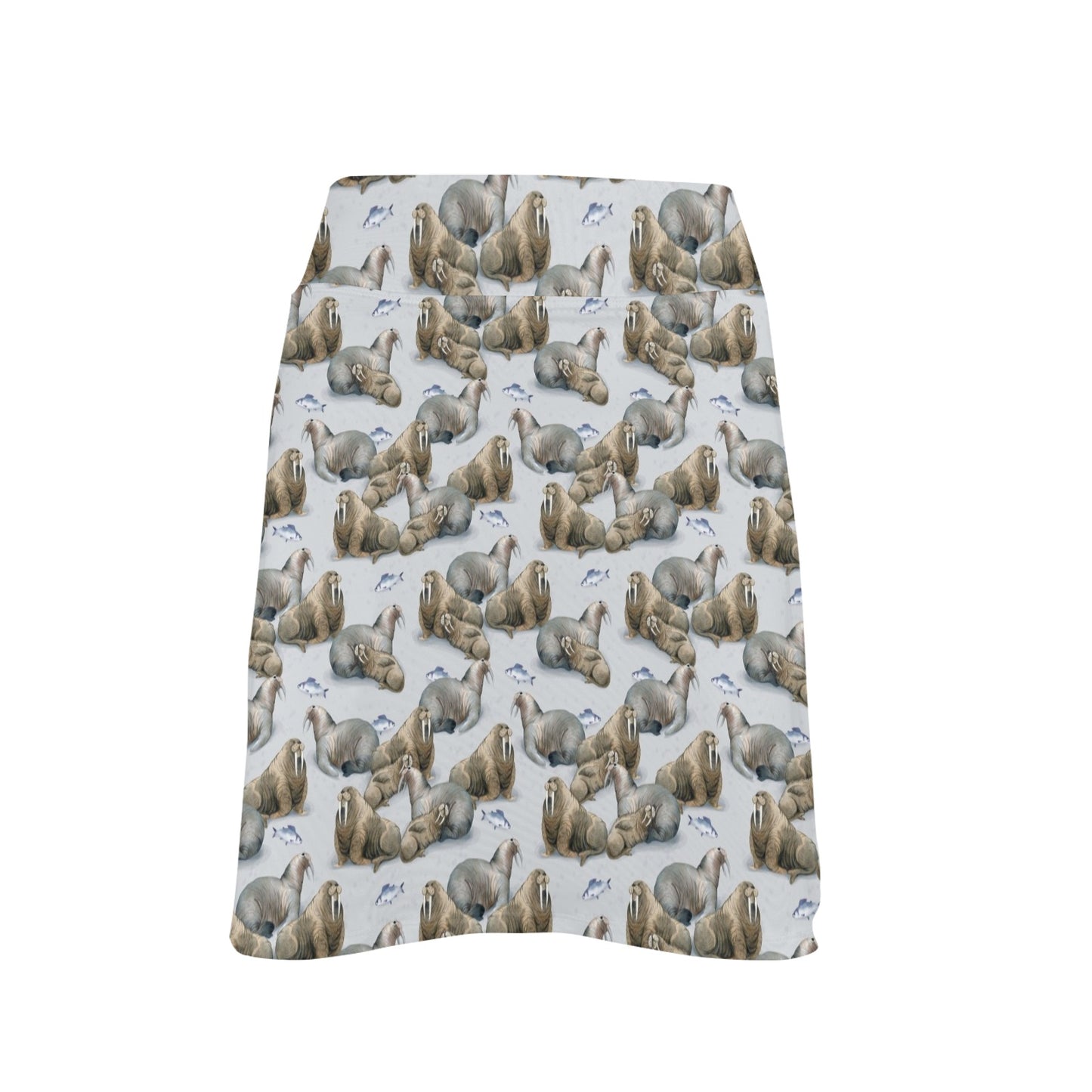Walrus Print Design LKS401 17" Golf & Pickleball Skort with Pockets
