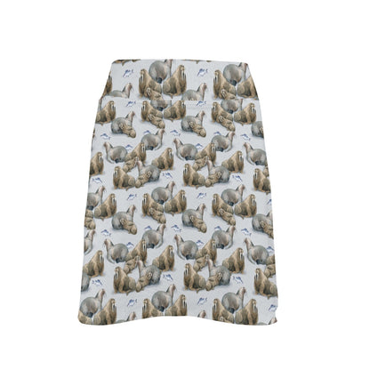 Walrus Print Design LKS401 17" Golf & Pickleball Skort with Pockets