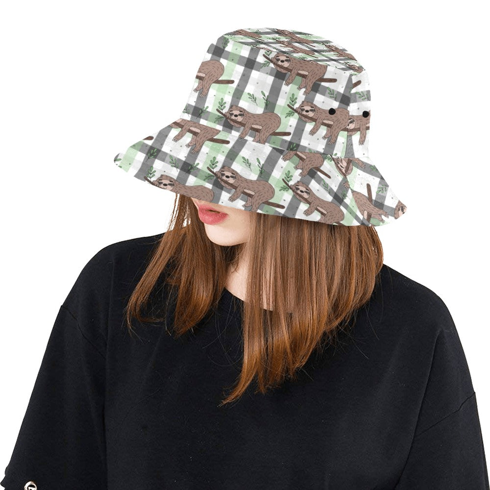 Sloth Print Design LKS301 Unisex Bucket Hat