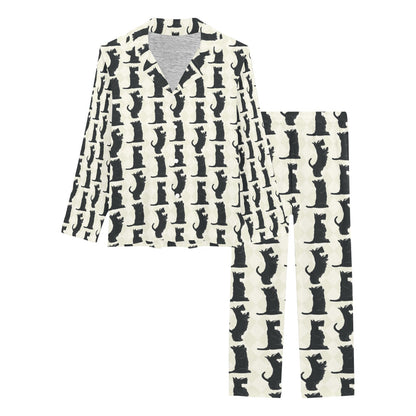 Scottish Terriers Print Design LKS309 Women's Long Pajama Set