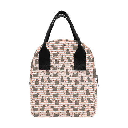 Scottish Terriers Print Design LKS3016 Insulated Lunch Bag