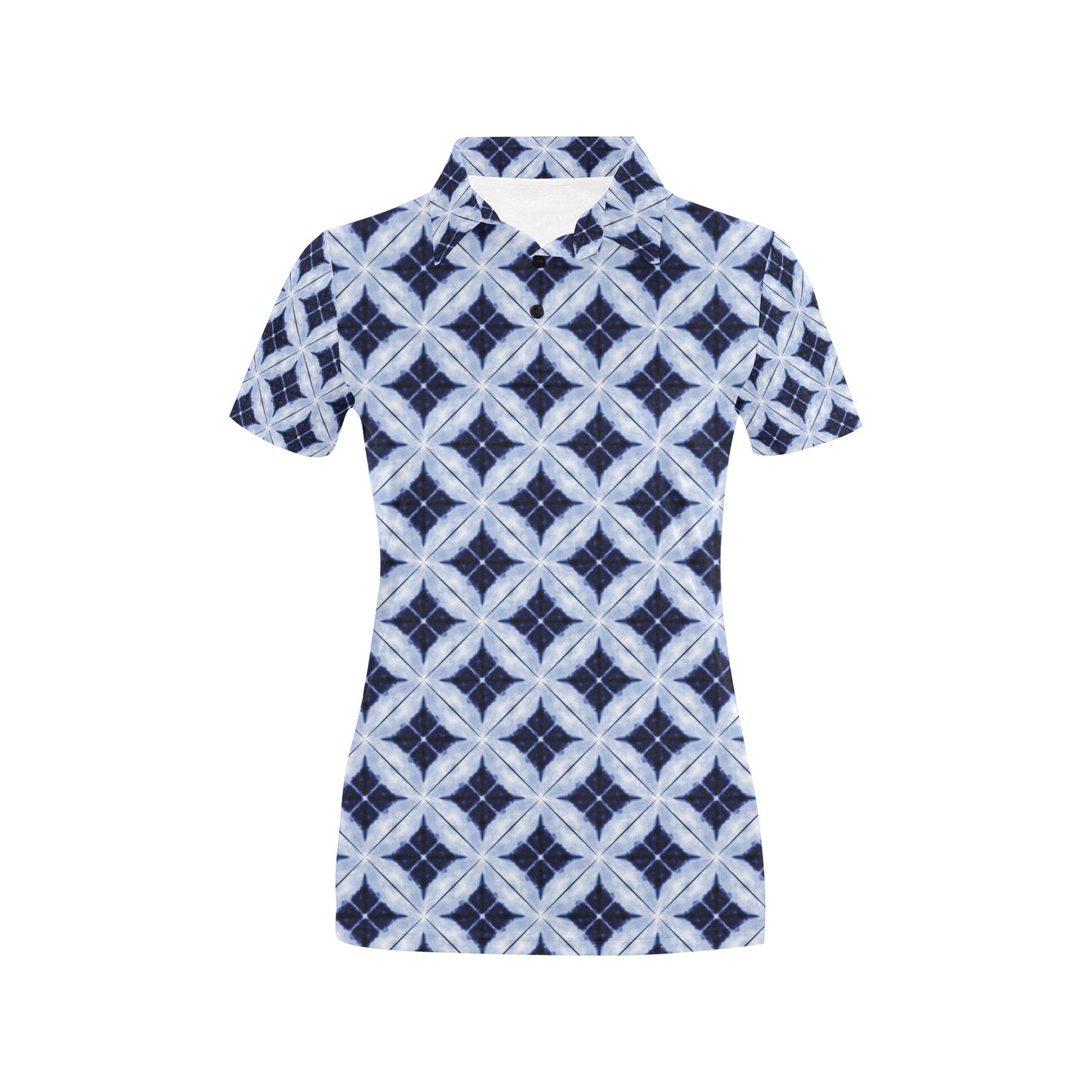 Tie Dye Print Design LKS308 Women's Polo Shirt