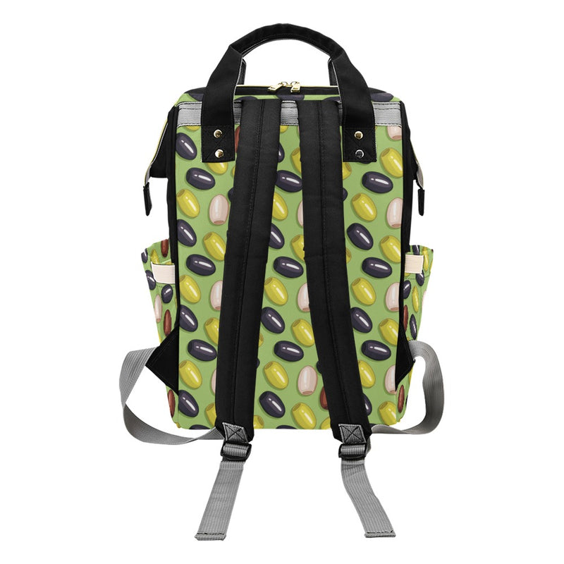 Olive Print Design LKS301 Diaper Bag Backpack