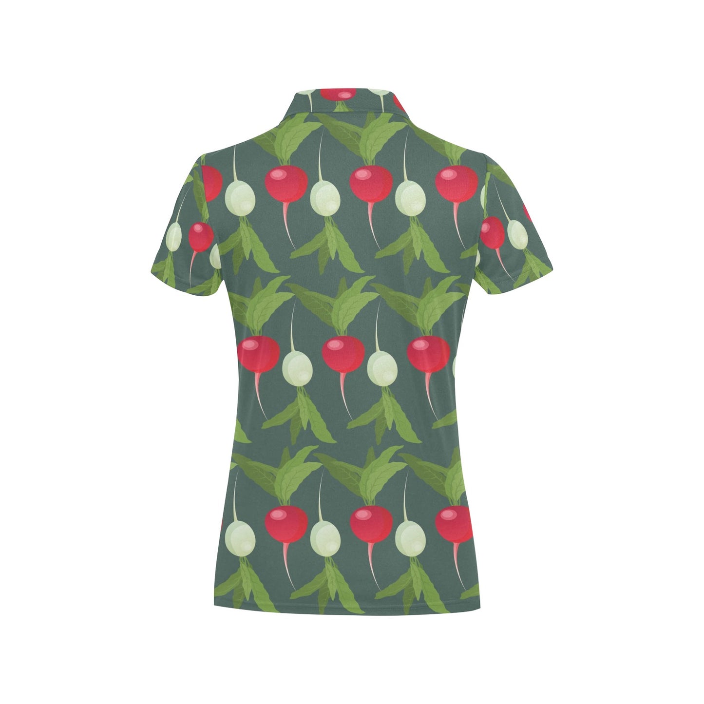 Radish Pattern Print Design A03 Women's Polo Shirt