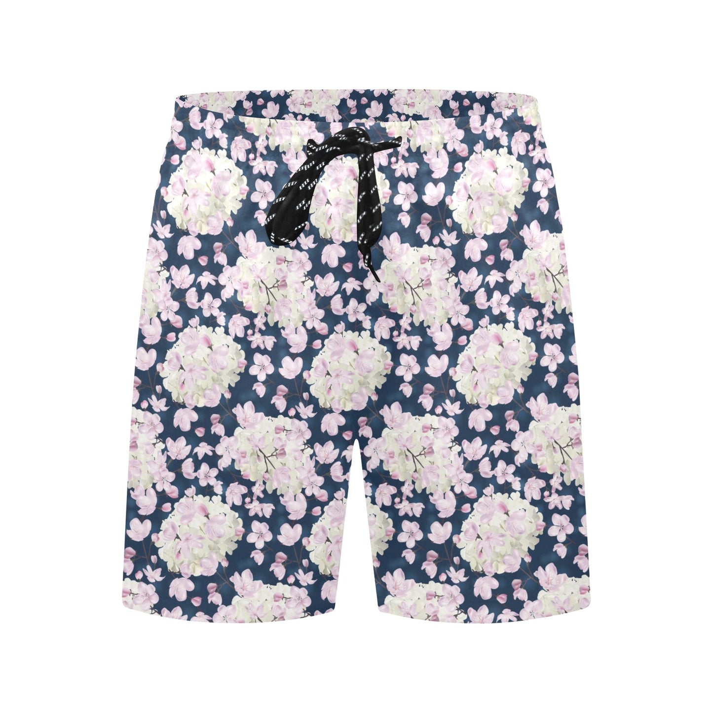 Sakura Print Design LKS305 Men's Swim Trunks Beach Shorts