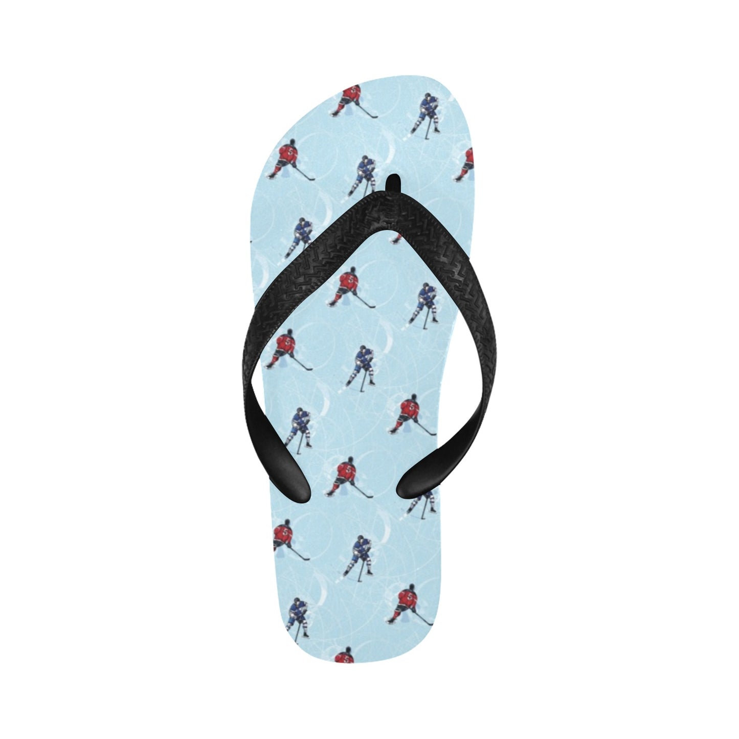Hockey Player Print Design LKS302 Flip Flops