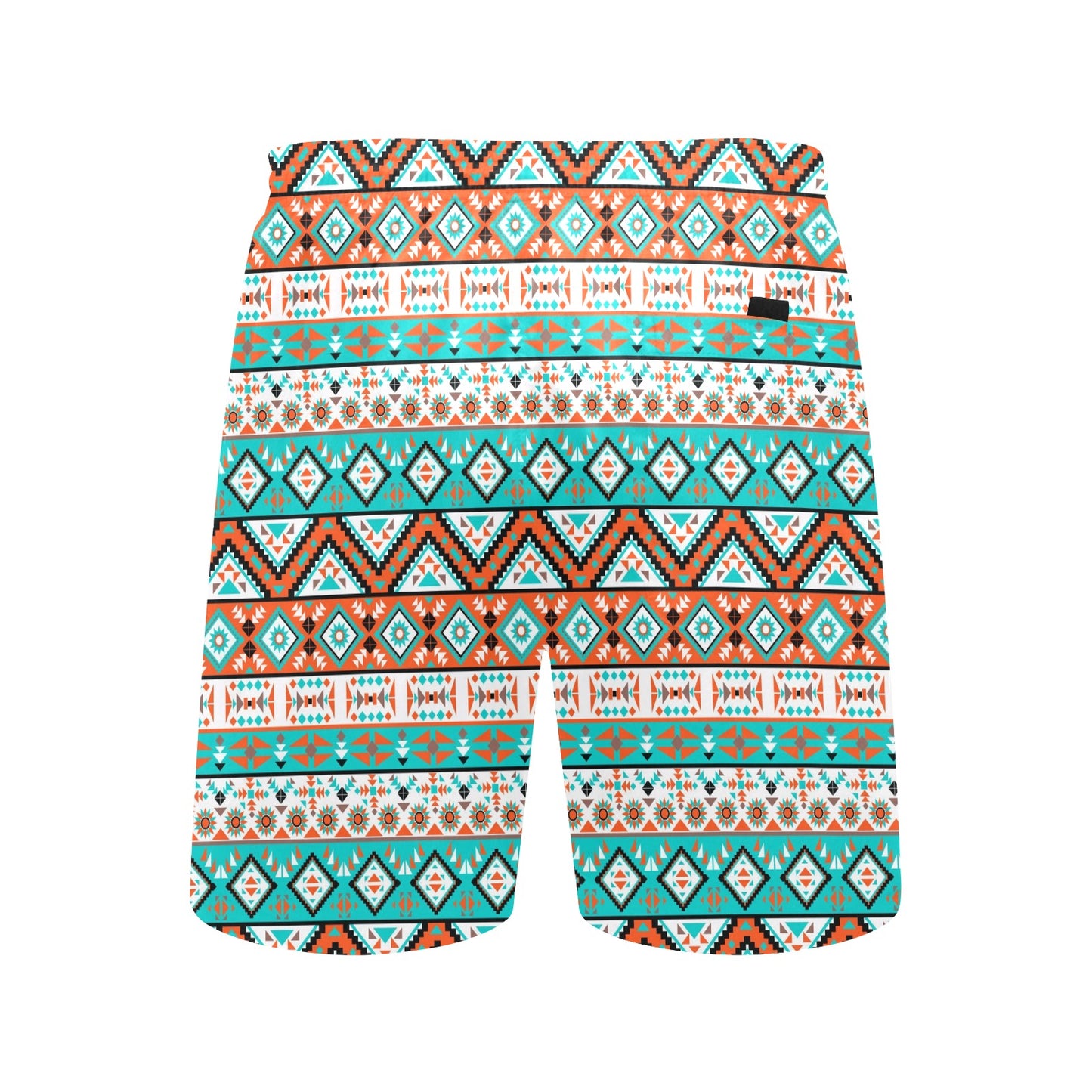 Navajo Style Print Pattern Men's Swim Trunks Beach Shorts