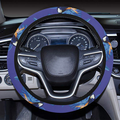 Toucan Print Design LKS306 Steering Wheel Cover with Elastic Edge