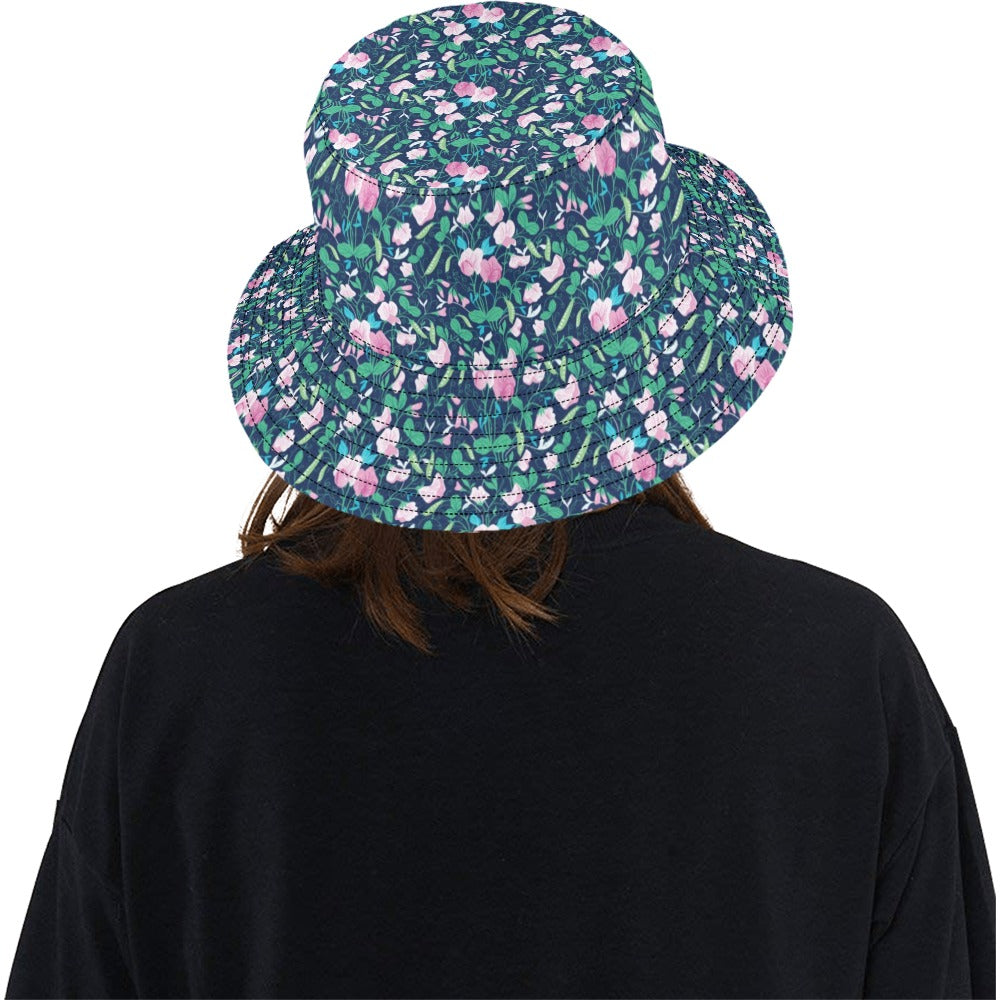 Sweet Pea Print Design LKS303 Unisex Bucket Hat