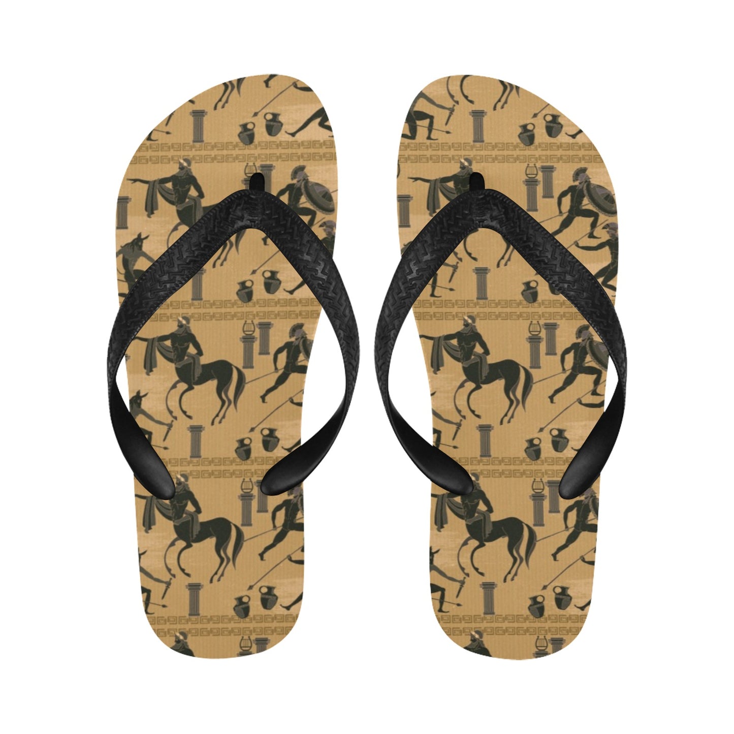 Ancient Greek Statue Print Design LKS304 Flip Flops