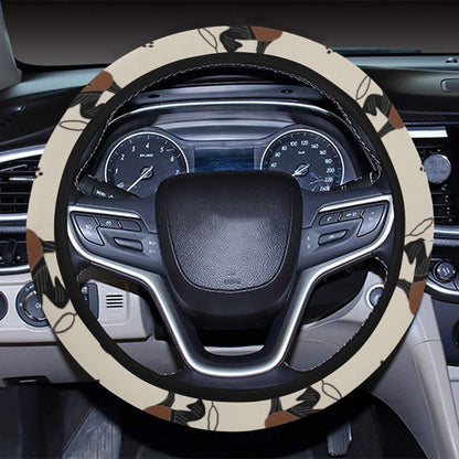 Ancient Greek Print Design LKS3010 Steering Wheel Cover with Elastic Edge