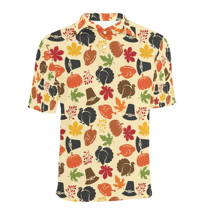 Thanksgiving Print Design LKS303 Men Polo Shirt