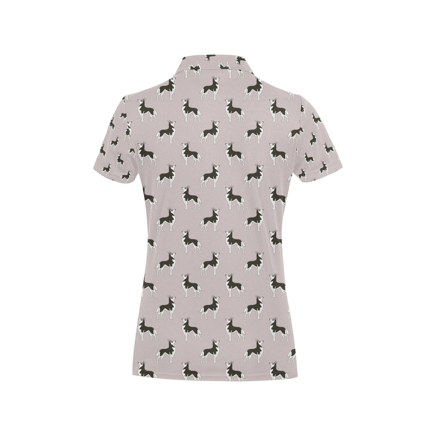 Siberian Huskies Print Design LKS301 Women's Polo Shirt