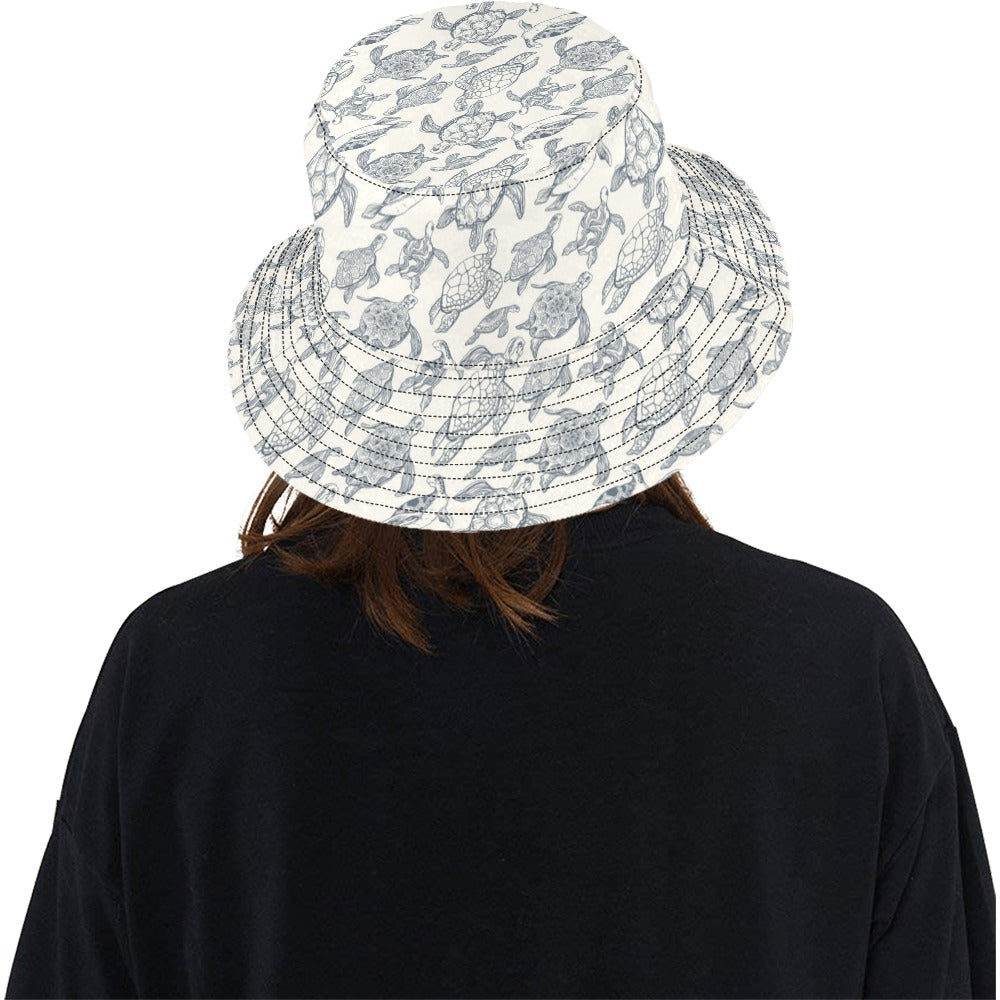 Sea Turtle Print Design LKS304 Unisex Bucket Hat