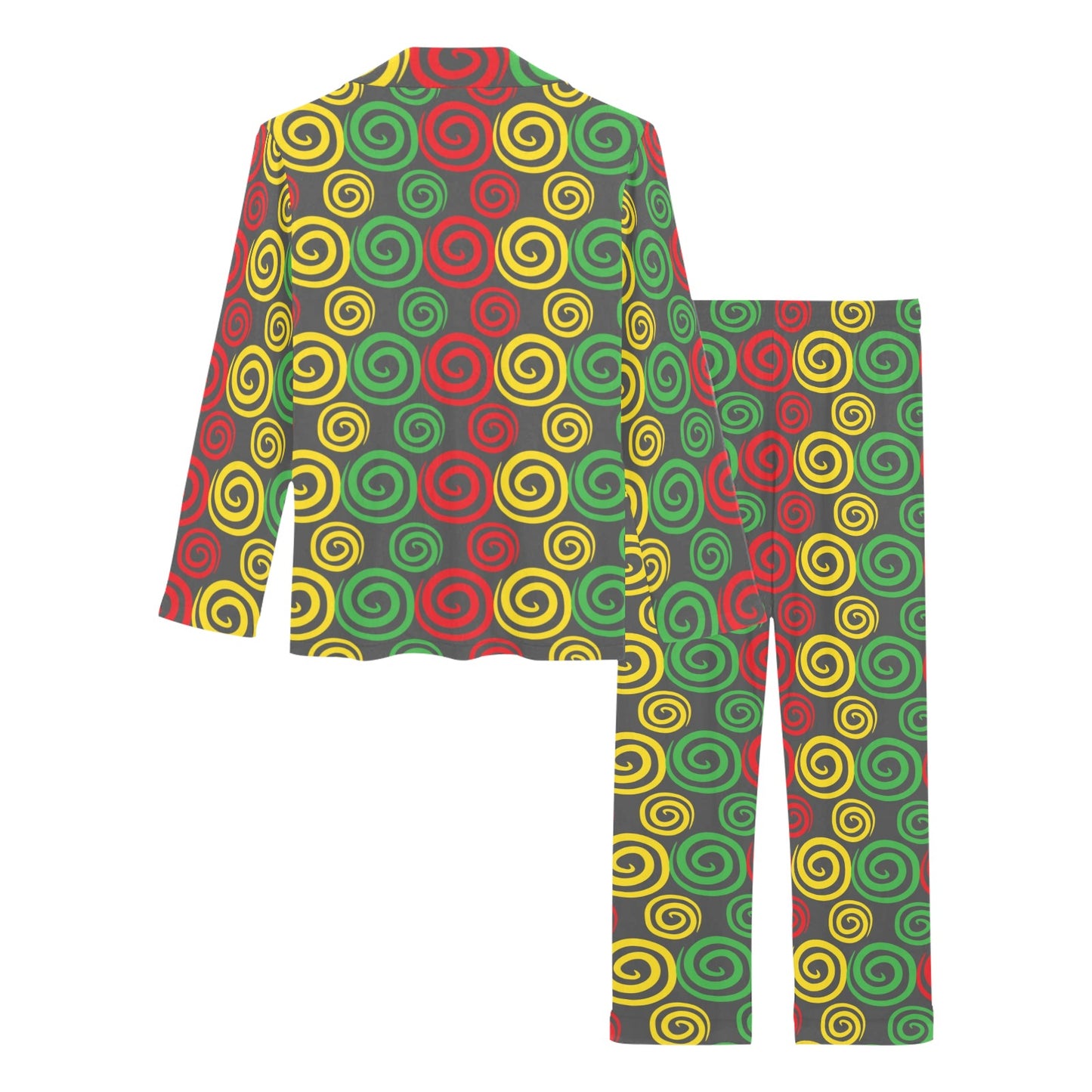 Rastafarian Pattern Print Design A05 Women's Long Pajama Set