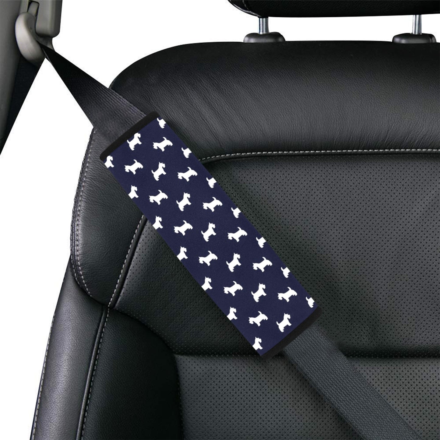 Scottish Terriers Print Design LKS3019 Car Seat Belt Cover