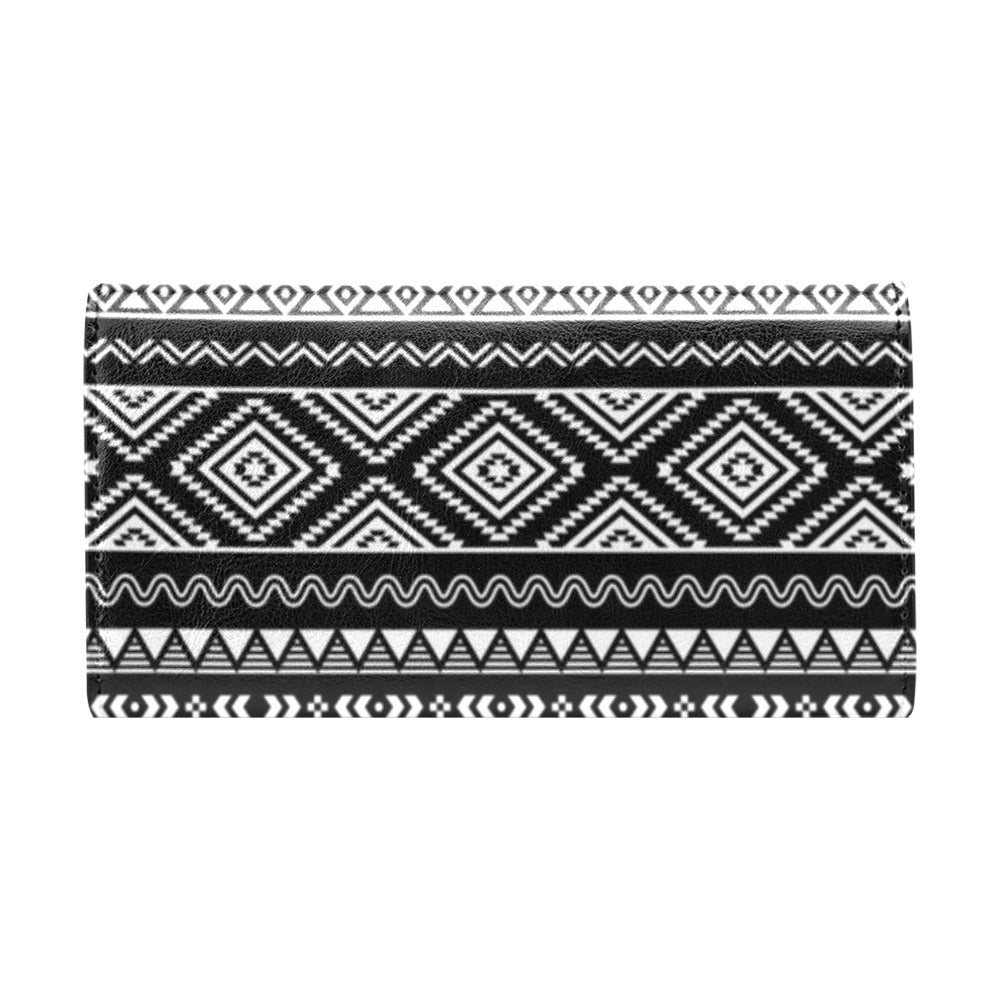 Tribal Pattern Print Design LKS301 Women's Trifold Wallet