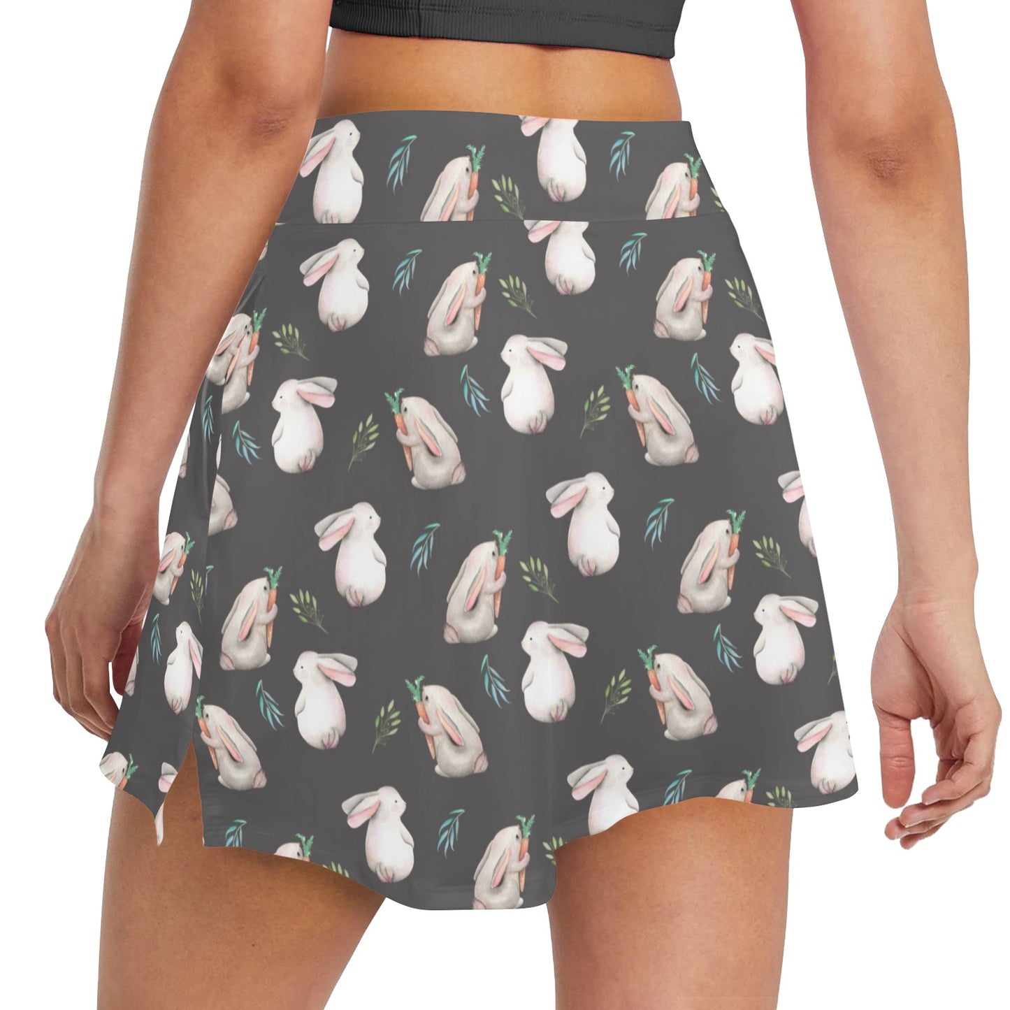 Rabbit Print Design LKS402 17" Golf & Pickleball Skort with Pockets