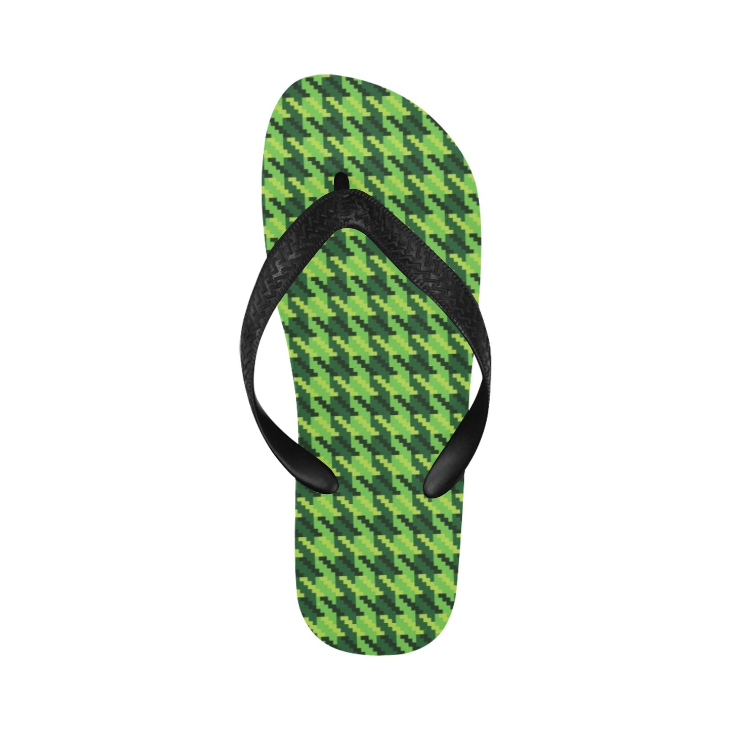 St Patricks Day Houndstooth Pattern Print LKS301 Flip Flops