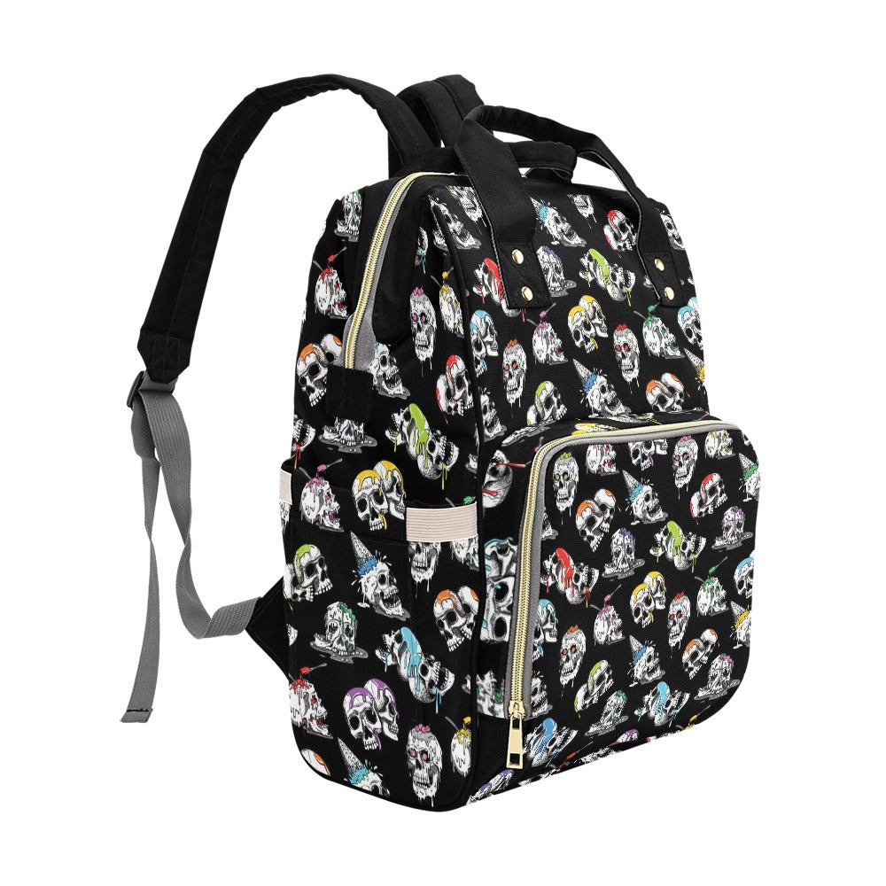 Skull Print Design LKS3013 Diaper Bag Backpack