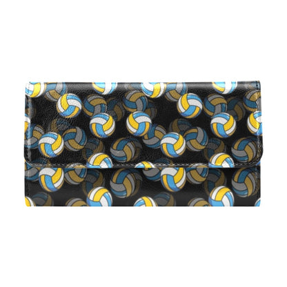 Volleyball Print Design LKS302 Women's Trifold Wallet