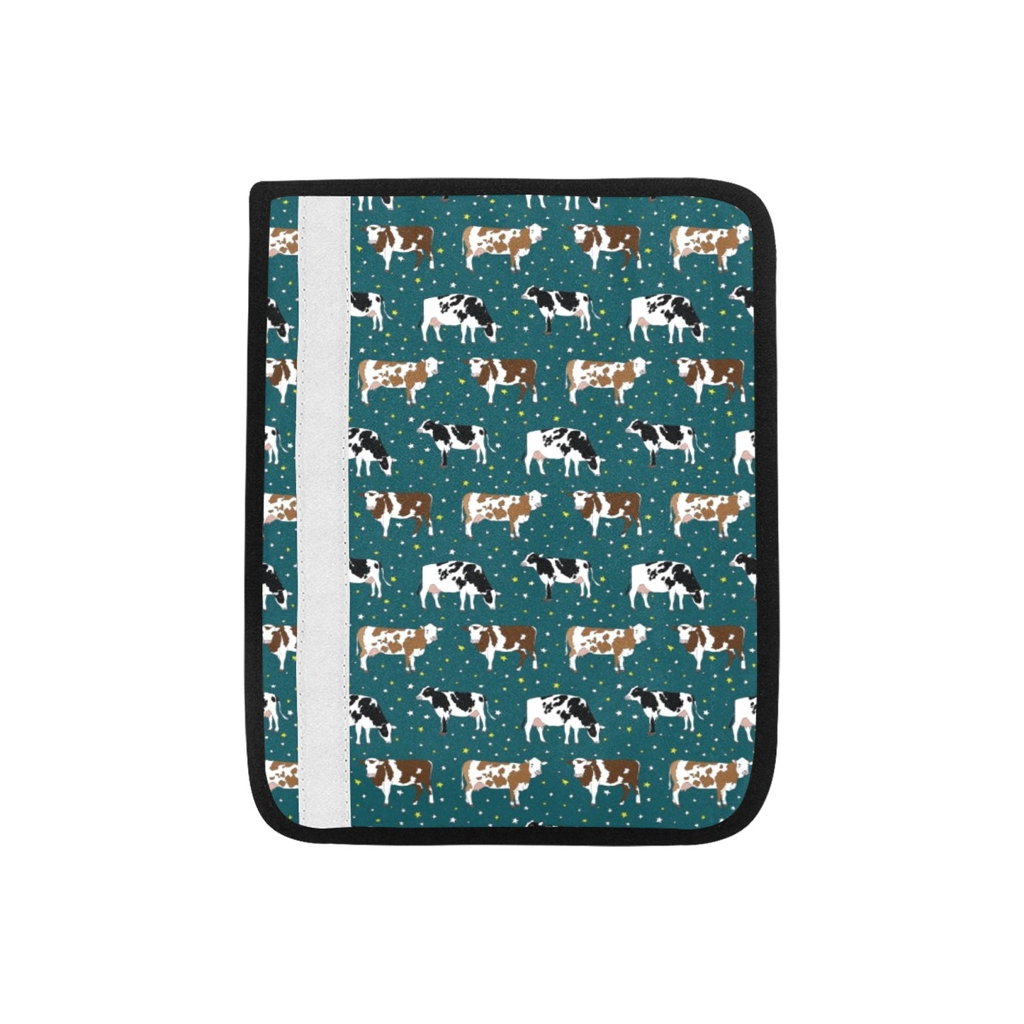 Cattle Print Design LKS404 Car Seat Belt Cover
