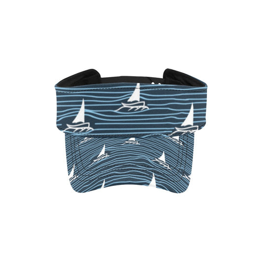 Sailboat Print Design LKS303 Unisex Sun Visor