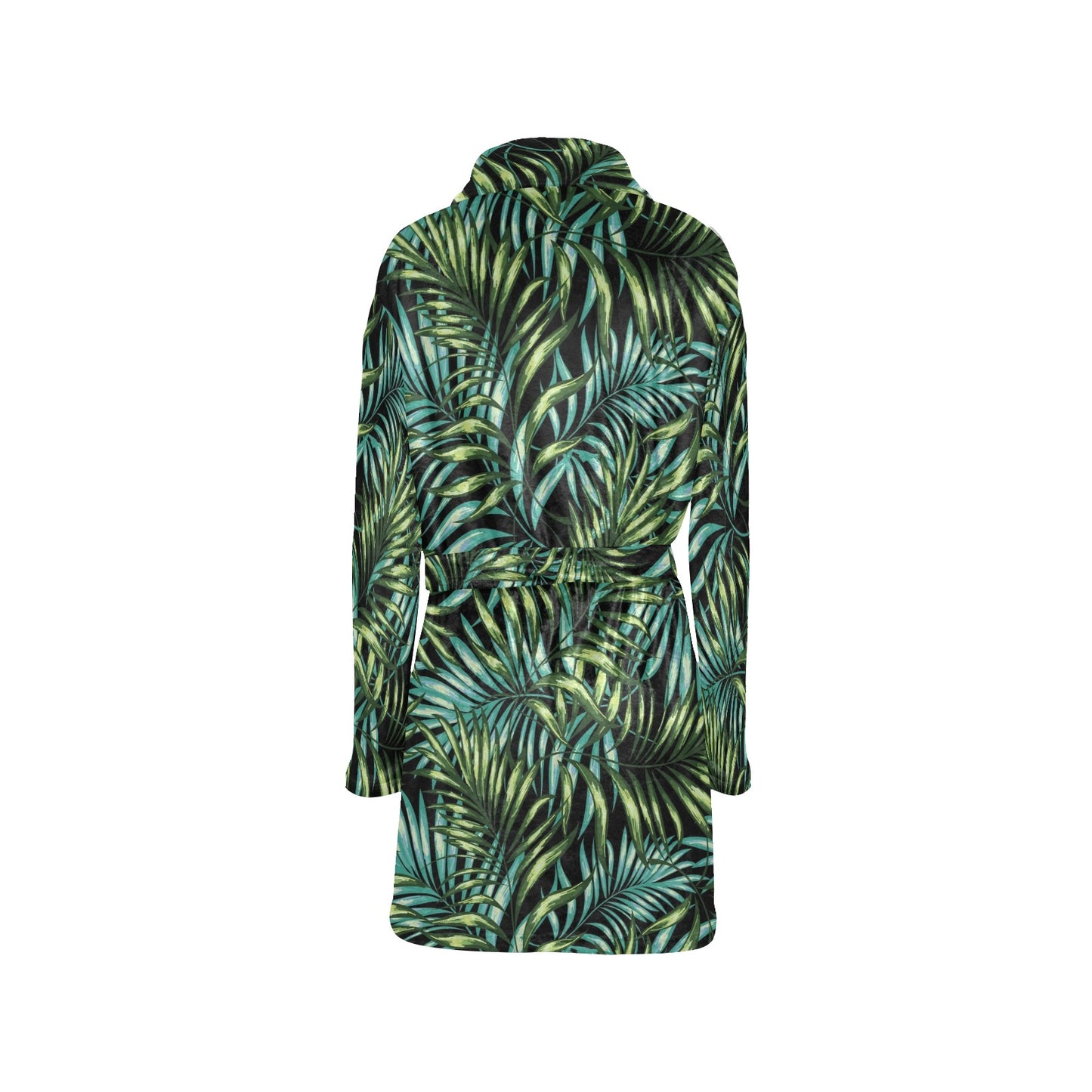 Tropical Flower Pattern Print Design TF08 Women's Fleece Robe