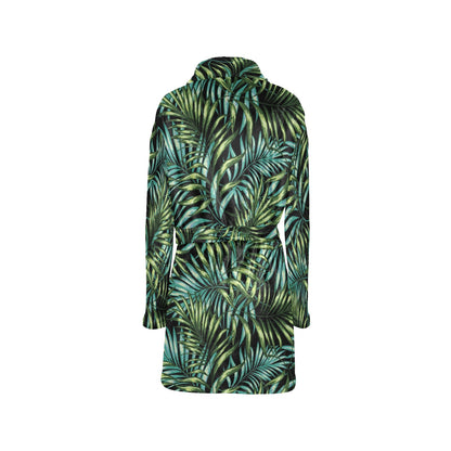 Tropical Flower Pattern Print Design TF08 Women's Fleece Robe