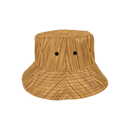Wood Texture Print Design LKS301 Unisex Bucket Hat