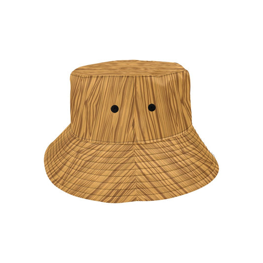 Wood Texture Print Design LKS301 Unisex Bucket Hat