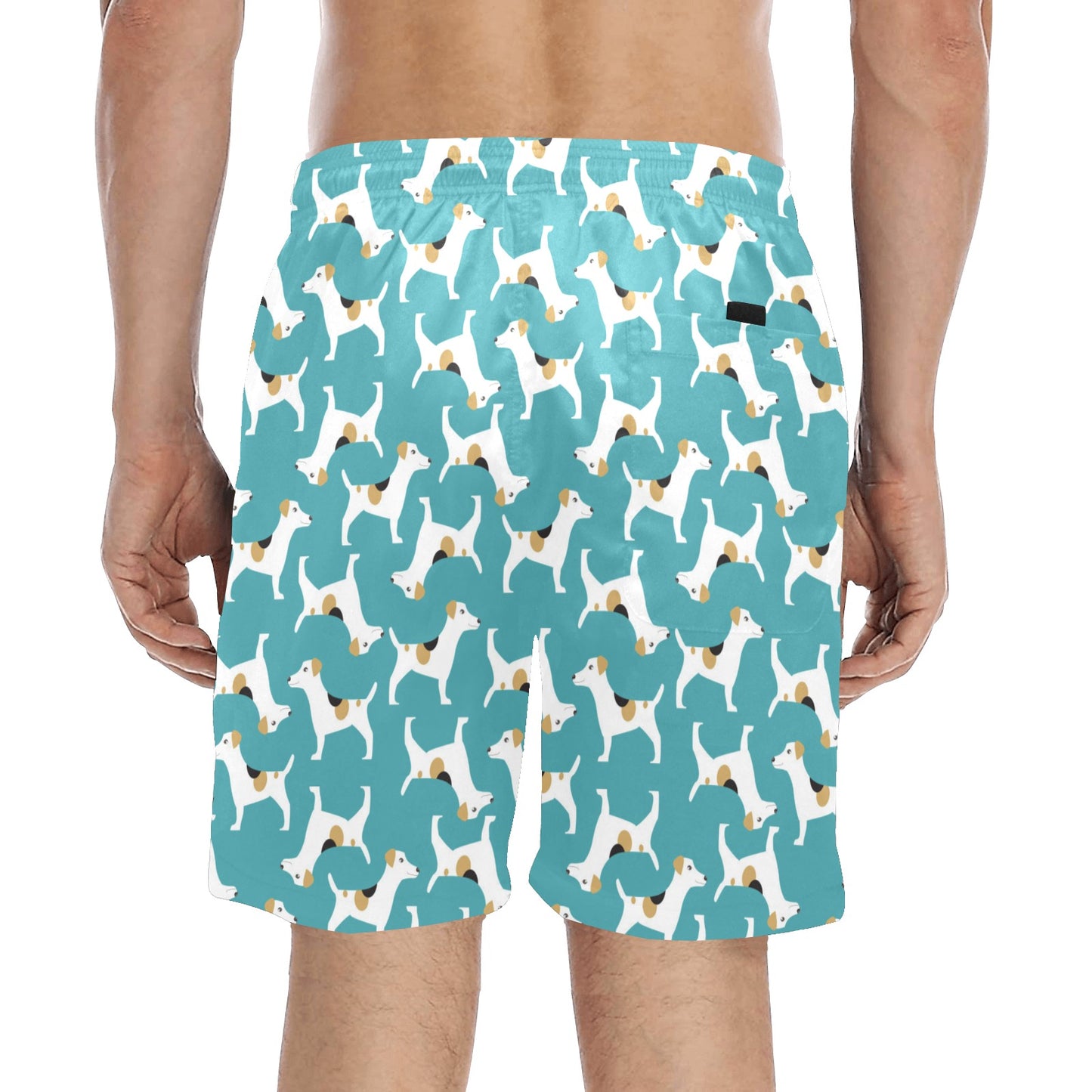 Russell Terriers Print Design LKS301 Men's Swim Trunks Beach Shorts