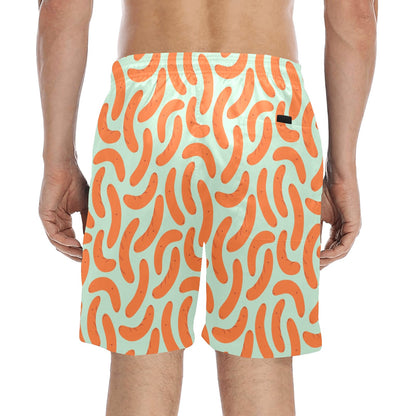 Sausage Print Design LKS304 Men's Swim Trunks Beach Shorts