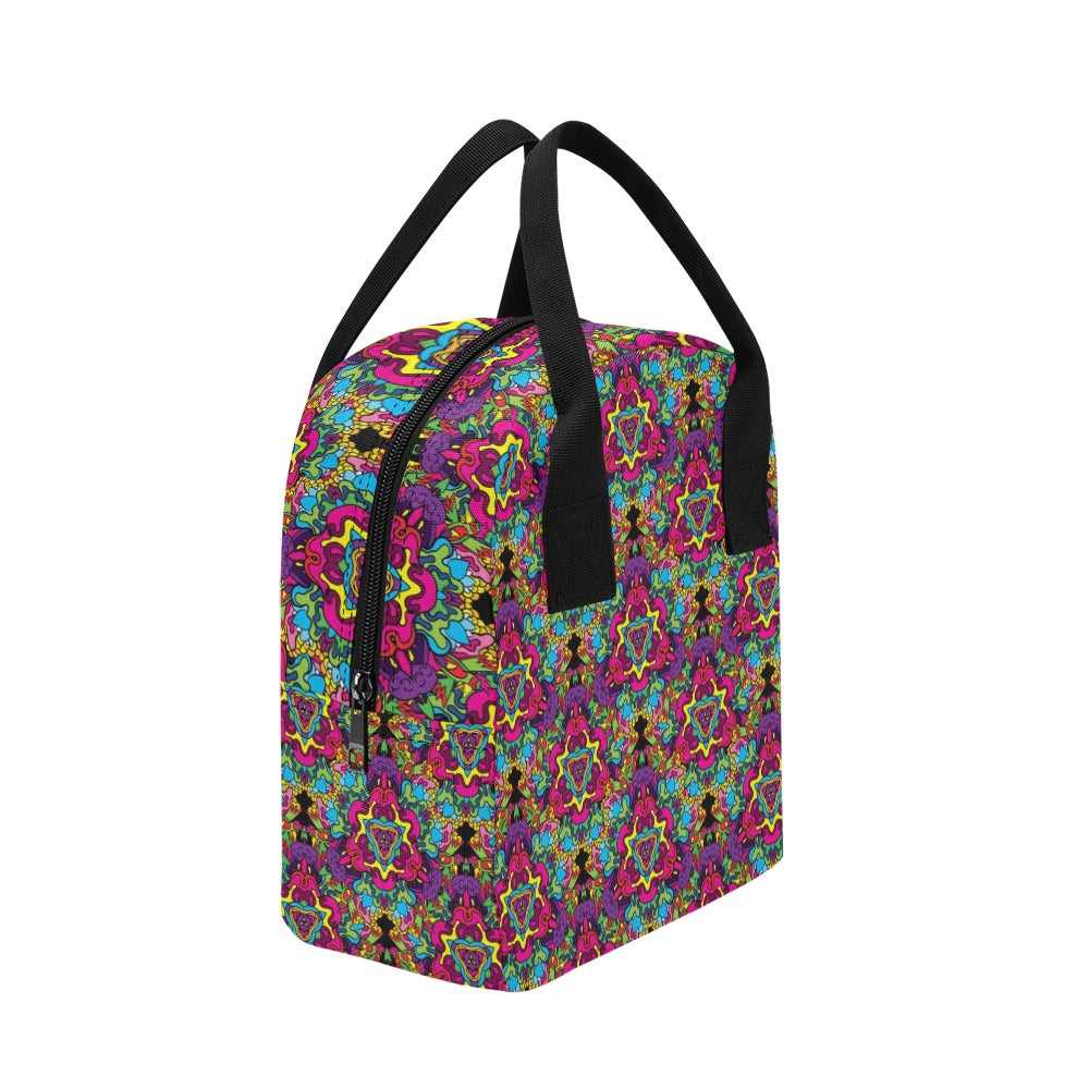 Trippy Print Design LKS303 Insulated Lunch Bag