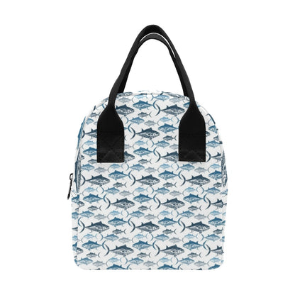 Tuna Fish Print Design LKS303 Insulated Lunch Bag