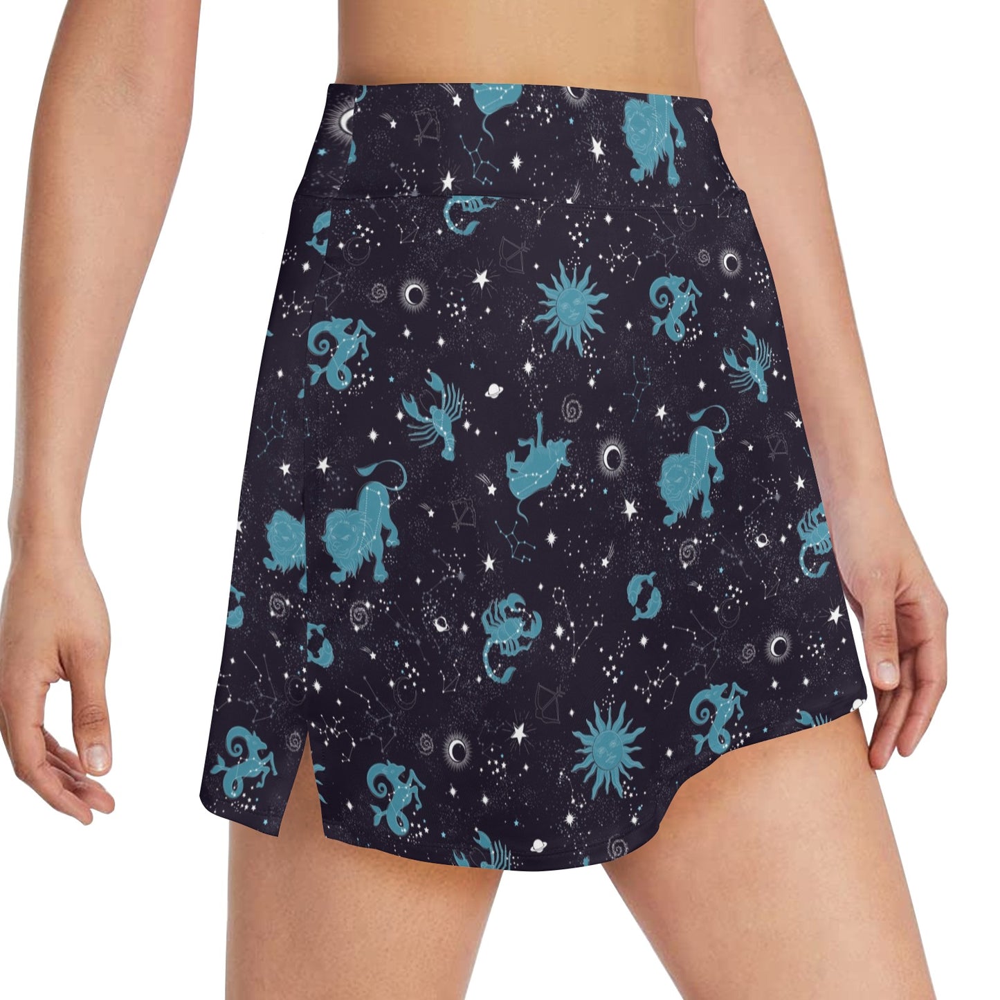 Zodiac Print Design LKS303 17" Golf & Pickleball Skort with Pockets