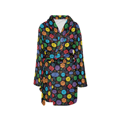 Chakra Pattern Print Design 01 Women's Fleece Robe