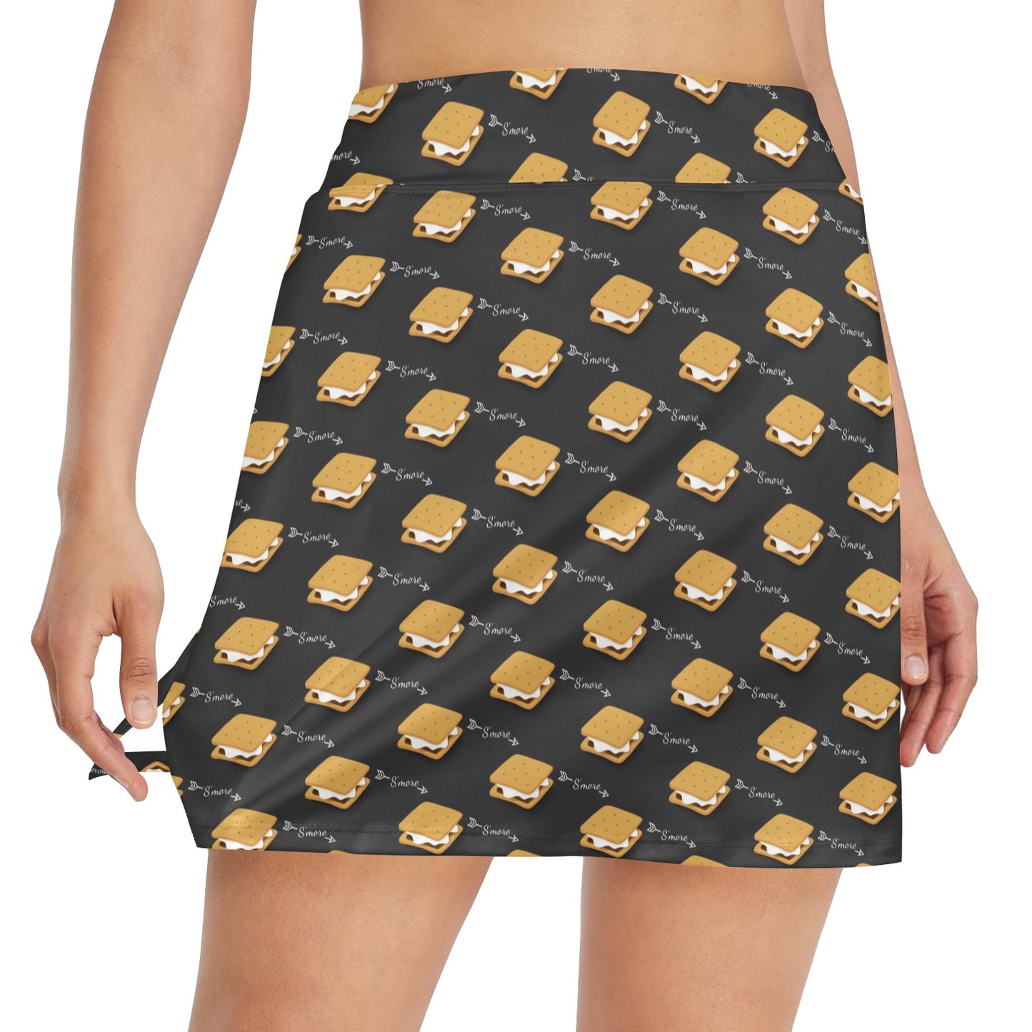 S_Mores Print Design LKS301 17" Golf & Pickleball Skort with Pockets
