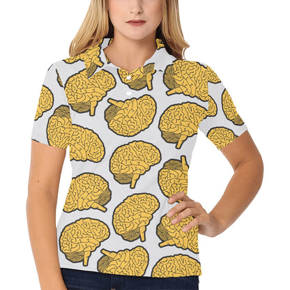 Psychology Pattern Print Design A01 Women's Polo Shirt