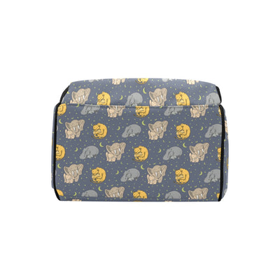 Safari Elephant Lion Print Design LKS303 Diaper Bag Backpack